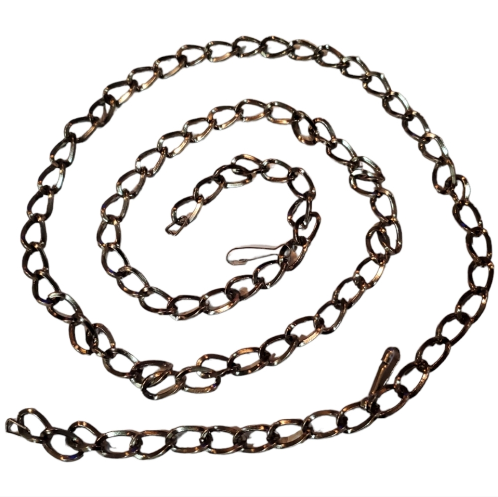 BELT STREETWEAR SILVER TONE CHAIN BELT